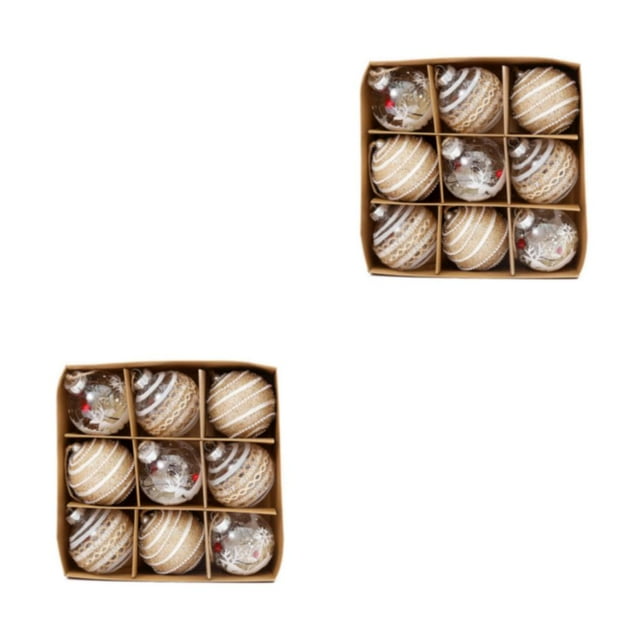 Decodeary Christmas Hanging Ball Tree Trinket For Festive Decorations Christmas Themed 1 2Set