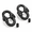 12000 lbs Black, variant on 2 Pack 1/2 Inch G80 Alloy Steel Hammerlock Coupling Link, 12000 lbs Working Load Limit