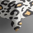 thumbnail image 3 of Black and Yellow Of Leopard Print Rectangle Tablecloth 60"x84",Waterproof Polyester Rectangle Table Cloth, Wipeable Spillproof Polyester Tablecloth for Dining, Camping, Indoor and Outdoor, 3 of 5