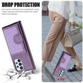 thumbnail image 3 of Mantto Case for Samsung A52 5G/4G,Wallet Phone Case Cute Leather Case with Card Holder Crossbody Cover for Women Girls Strap Wristlet RFID Blocking Shockproof for Samsung Galaxy A52 5G/4G,Purple, 3 of 6