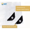 thumbnail image 2 of Waterproof White Tarp 10x16 Feet Medium Duty All Purpose Poly Tarps Cover 7mil (2-Pack), 2 of 7