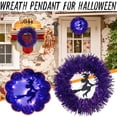 thumbnail image 2 of 12 Inch Halloween Wreath With Led, Halloween Decoration Purple Light, Battery Powered, Frightening Wreath Halloween Decoration Indoor And Outdoor Home Party, 2 of 8