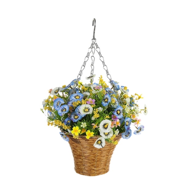 Colgador de puerta Gloria Cesta Adorno colgante Guirnalda Simple Hecha a mano Corona de flores artificiales 30 cm x 43 cm x 25 cm
