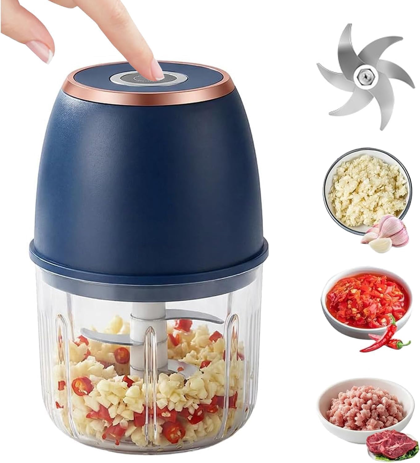 Cuisinart, 4-cup Chopper Grinder, ECH-4GM, Gun Metal - Walmart.com