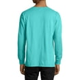 Hanes Men's and Big Men's ComfortWash Long Sleeve Pocket Tee, Up To