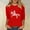 Red, variant on Dolkfu Western Trendy Tops for Women 3/4 Sleeve Cowboy Crew Neck Loose Fit Casual Vintage T-Shirt Womens T Shirts XL