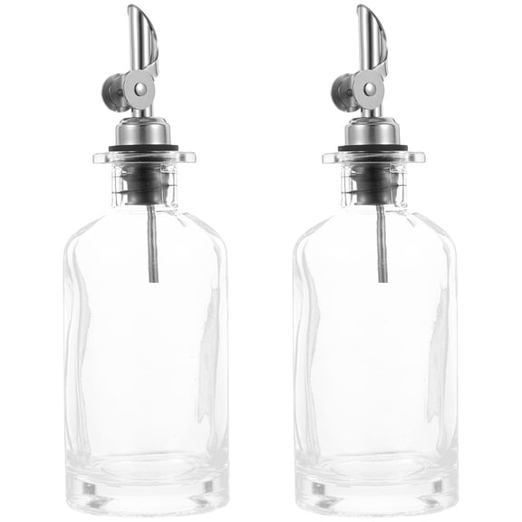 2pcs Olive Oil Dispenser Glass Oil Bottle Cooking Oil Storage Bottles Vinegar Bottles