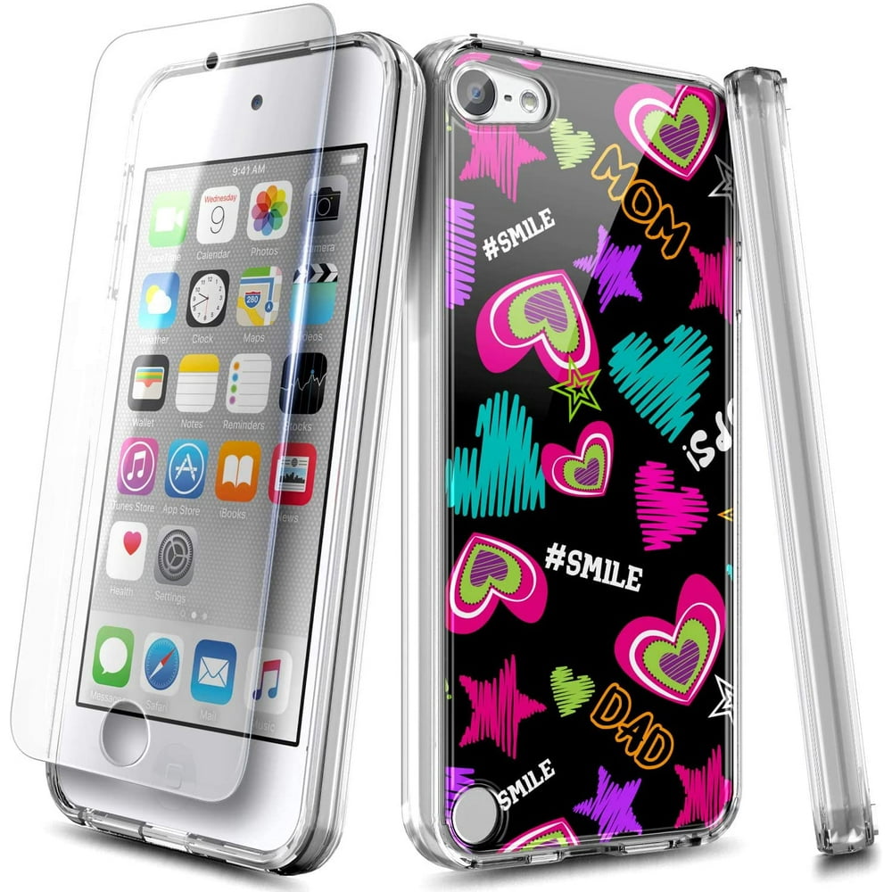 iPod Touch 7 Case, iPod Touch 6 5 Case with Screen Protector, Nagebee