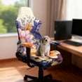 thumbnail image 3 of Jiueut Boho Mandala Print Gaming Chair Cover with Armrest Cover, Anti Slip Computer Chair Slipcovers Washable High Back Chairs Protection with Zipper, 3 of 7