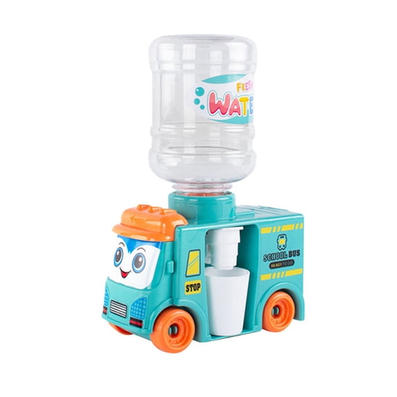 UUWEAR Mini Water Cooler Dispenser Fun Educational Play Juice Dispenser for Dual Spout Beverage Machine for Bedroom and Dollhouse Adventures B