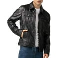thumbnail image 5 of Men's Modern Day Royal Leather Jacket Fully Zipper Closure - 100% Lambskin Leather Jacket for Men, 5 of 5