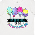 thumbnail image 4 of Inktastic I'm Just Here for the Sweets with Spun Sugar Candy Boys or Girls Toddler T-Shirt, 4 of 5
