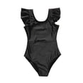 thumbnail image 4 of GYRATEDREAM Mommy and Me Swimsuit One Piece Solid Color V Neck Bathing Suits Family Matching Swimwear Monokini, 4 of 8