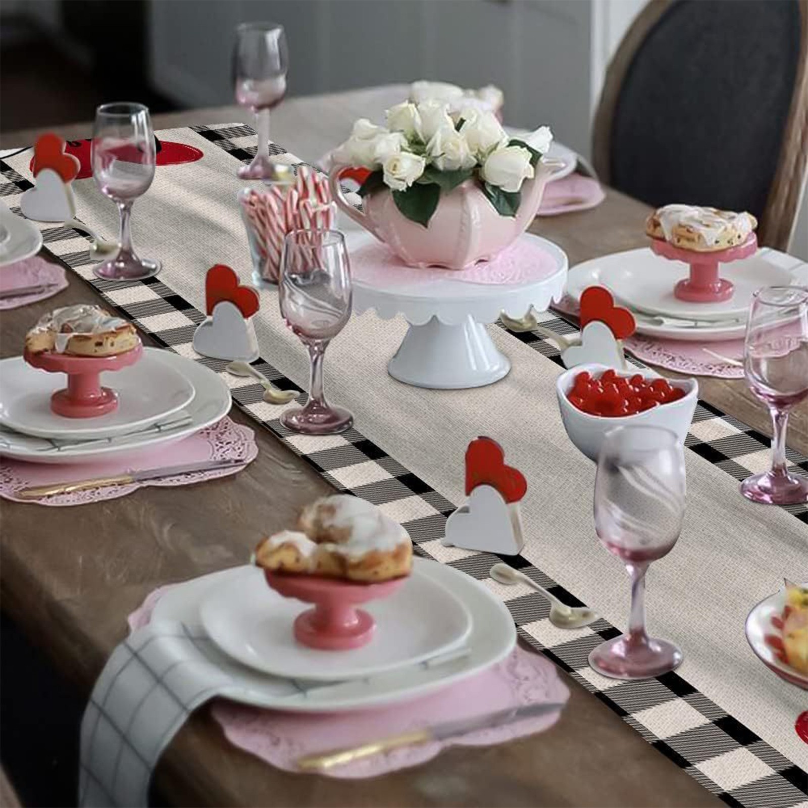 LOVE Sign Decoration For Valentine's Day - Home Holiday Table Centerpiece Decor
