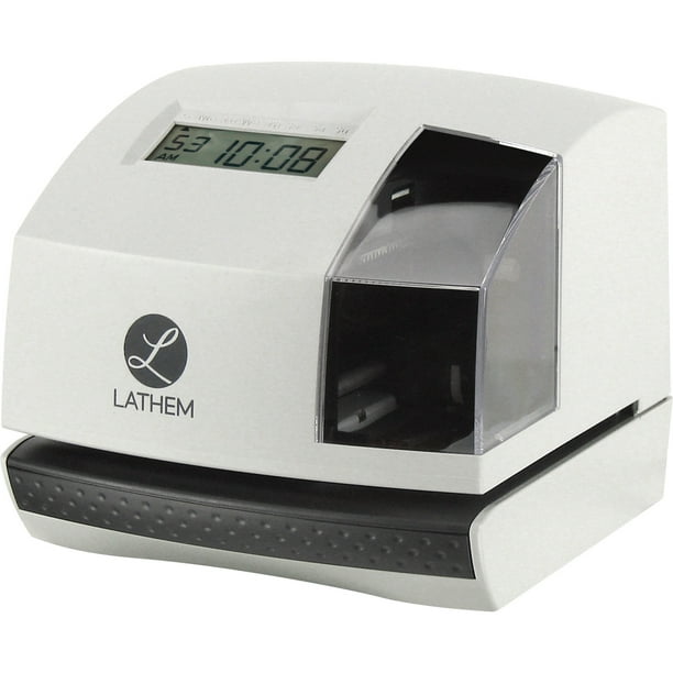 Lathem, LTH100E, 100E Electronic Time Clock, 1 Each, Gray - Walmart.com