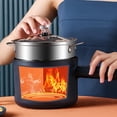 thumbnail image 7 of Hxlazmoo Multifunctional Electric Mini Hot Pot with Non-Stick Coating & Steam Rack - 900g Lightweight, Portable Design for Home, Dorm, Office, Multi-Color, 7 of 7