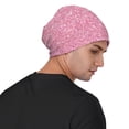 thumbnail image 4 of Xecao Glitter Print Beanie Knitted Hat for Men Women, Winter Fashion Knit Cuffed Caps Unisex, 4 of 7