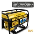 thumbnail image 3 of Generador Gasolina 2200w 110v Planta Luz Corriente Electrica Kingsman KING2200, 3 of 7
