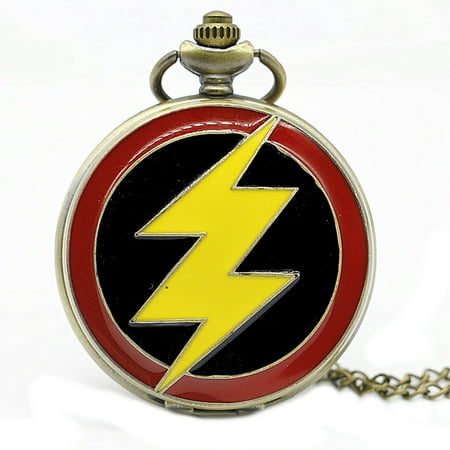 - The Flash Superhero Pocket Watch Tarnish Resistant Watch Flash WP-FLASH