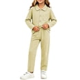 thumbnail image 6 of Lovzfmll Loungewear Set for Boys & Girls, Plaid Fleece Top & Pants, Cozy Home Wear for Little Girls, 7-8 Years, 6 of 7