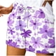 thumbnail image 1 of Mujeres Pantalones Cortos con Bolsillos Impresos Detalle Vendaje, Casual Y Suelto Ajuste Pantalones Cortos de las Mujeres para el Verano, 1 of 5