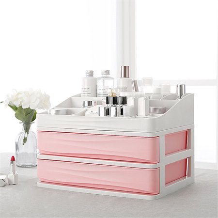 Moaere Large Capacity Make Up Caddy Shelf Cosmetics Organizer Box
