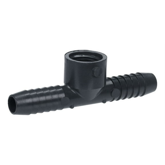 Lasco 1402005RMC Pipe Fitting, Poly FPT Insert Tee, 1/2-In. - Quantity 1