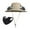 Khaki, variant on Uandlove Men's Wide Brim Solar Fan Hat - 3 Speed Adjustable, Solar & USB Rechargeable, UV Protection Breathable Mesh for Outdoor Fishing, Hiking