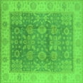 thumbnail image 1 of Ahgly Company Indoor Square Oriental Green Traditional Area Rugs, 7' Square, 1 of 4