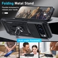 thumbnail image 5 of KOMI Case Compatible with Google Pixel 9 Pro XL Built in Slide Camera Lens Cover+Screen Protector+Finger Ring Holder Kickstand,Heavy Duty Shockproof Full Body Protective Phone Cover, Black, 5 of 5