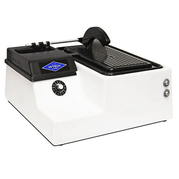 Hi-Tech Diamond - 6" Lapidary Saw - Lapidary Equipment Rock, Stone, Glass Cutting, Trimming, Sawing Machine - Stone Cutter Trim Saw and More - Includes TWO 6" Diamond Rock Cutting Blades