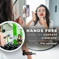 thumbnail image 4 of AIR-Silicone Suction Phone Case with Kickstand Adhesive Mount, Glass Gym Mirror Back of Phone Sticky Grip Suction Holder, Compatible with iPhone and Android (Orange), 4 of 4