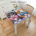 thumbnail image 2 of BANET et Theme Print Table Cover , Cute Animal Garden Sculpture Outdoor table cover, 2 of 7