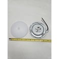 thumbnail image 2 of (10) White LED 4.5 inch Round Camper RV Trailer Dome Lights / Switch /Metal Base, 2 of 4