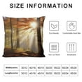 thumbnail image 5 of Fenyluxe Sunbeam Fashion Style Dirt-Resistant Throw Pillow Covers for Couch Sofa Bed Living Room Bedroom Square Pillowcase 1PC 20x20in, 5 of 5