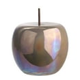 thumbnail image 4 of Calira Pearlescent Apple Figurine – Decorative Ceramic Apple Sculpture, Modern Tabletop Home Décor Accent for Living Room, Coffee Table, Shelf & Office (Sage), 4 of 9