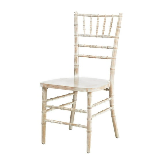 CSP European White Wahs Wood Dining Chairs