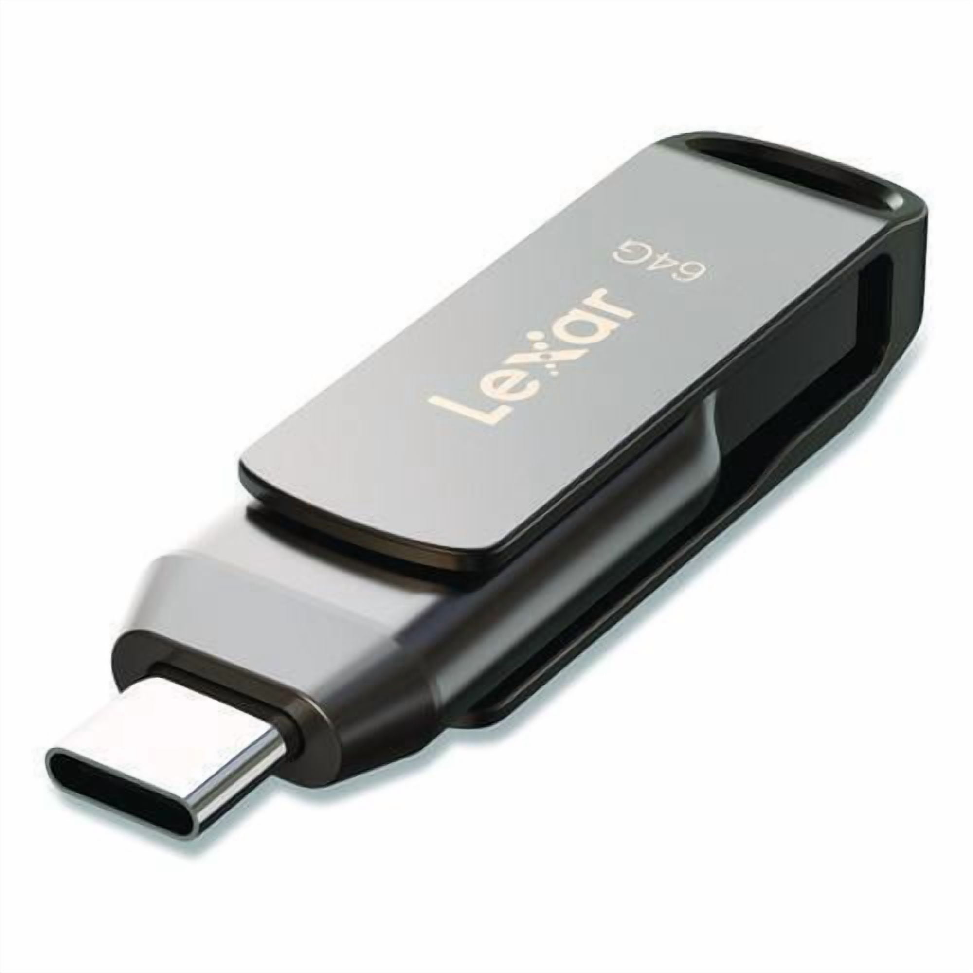 JumpDrive D400 USB 3.1 Flash Drive, 64 GB, Titanium | Bundle of 2