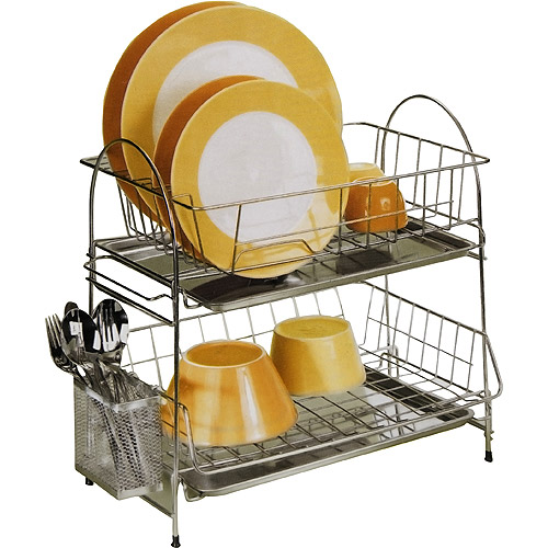 S/s 2 Tier Dish Rack