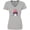 Athletic Heather, variant on Inktastic 4th of July Patriot Shark Women's V-Neck T-Shirt