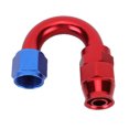 thumbnail image 2 of Adaptateur d'Extrémité de Conduite d'Huile en Alliage d'Aluminium Rouge et Bleu pour Boyau de Carburant PTFE, Ajustable, Forte Rétention, Conception Intégrée, 2 of 8