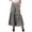 Gray, variant on Moomaya Women's Elastic Waist Sharara Pants Cotton Loose Solid Color High Waist Dance Bottom