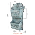 thumbnail image 5 of Bigfortune Metal Wall Planter For Outdoor Indoor,Metal Plant Pot Holders,Rustic Wall Hanging Planter,Garden Wall Flower Planters, 5 of 6