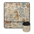 thumbnail image 2 of HELLHERO Fall Sewing Machine Mat Seahorse Ocean Plants Storage Bag Easy Storage Foldable for Travelling and Sewing Classes, 2 of 5