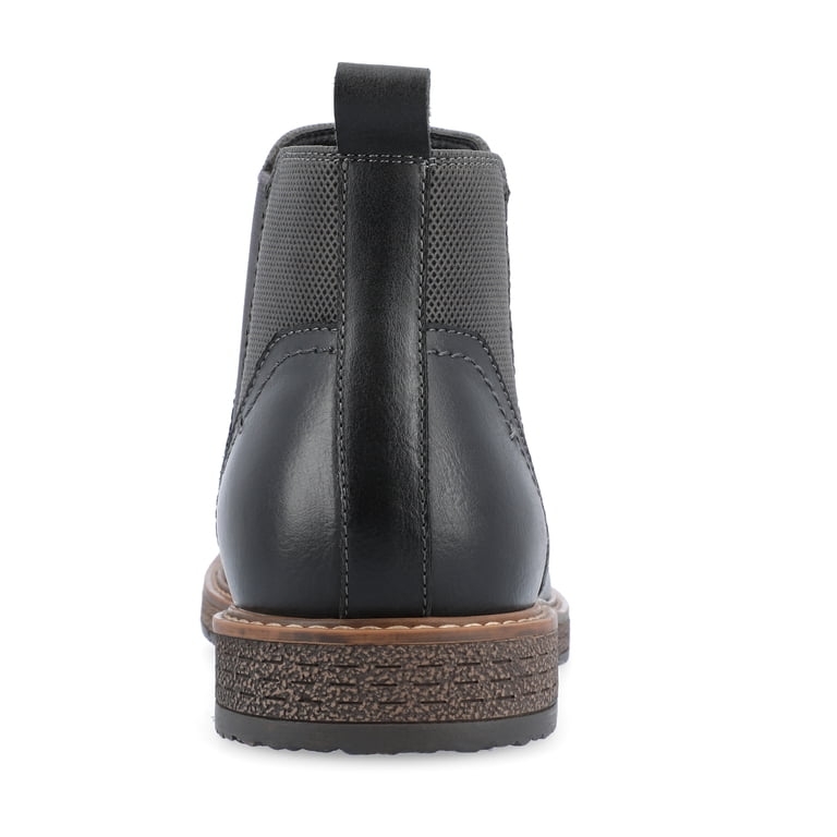 Vance Mens Lancaster Pull-on Cap Toe Chelsea Boot, Widths  display picture 1