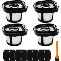 4 Pack 2284w Vacuum Replacement Filter for Bissell Pet Hair Eraser Filter Hand Vacuum 2284W 2390 2389 2390A, Compare to Parts # 1614212 1614203 1614204, 4 Mesh Filters and 4 Foam Filters