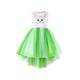 thumbnail image 1 of Vestido para Niñas Verde Easter Conejo Alto-bajo Fiesta Vacaciones Casual Princess 6 Años, 1 of 6