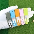 thumbnail image 3 of Golf Divot Tool with Silicone Cover Hanging Ring Multi-function Rustproof High Strength Golf Accessories Reusable Stainless Steel Golf Divot Repair Tool for Golf Course, 3 of 7