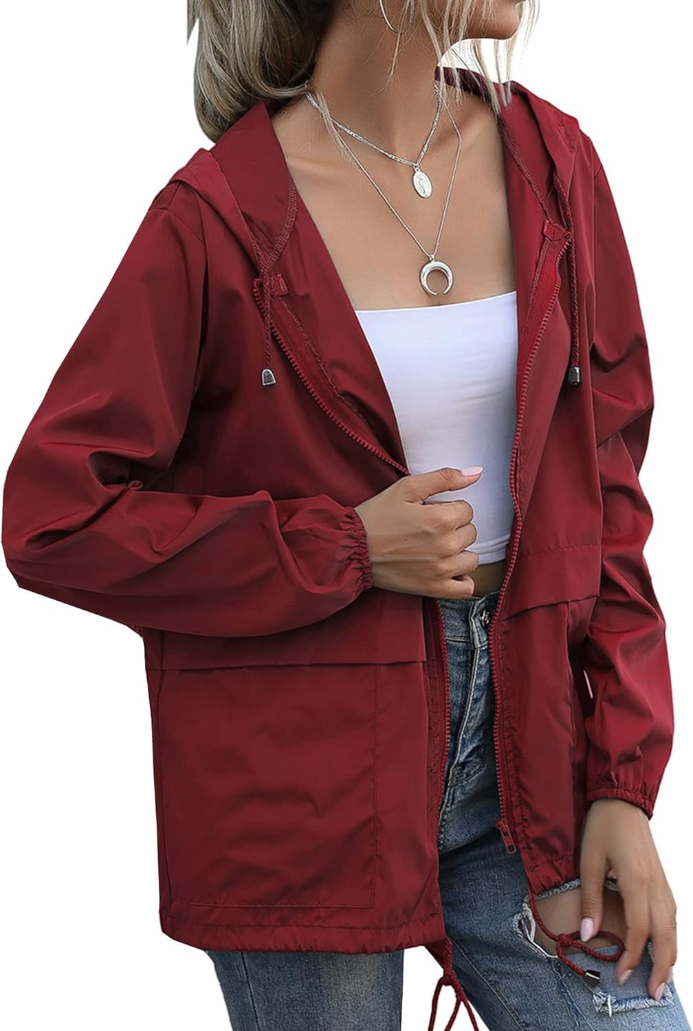 Poncho Imperméable Unisexe – Léger, Réutilisable, Avec Poche Zippée, Pour Randonnée, Vélo, Camping