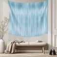 thumbnail image 5 of Teal Blue Large Tapestry for Bedroom Wall Hanging Tapestry, Modern Abstract Art Ombre Striped Ceiling Backdrop Tapestries Poster Blanket Wall Decor for Teens Room Living Room Dorm 85" x 90", 5 of 8